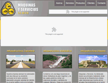 Tablet Screenshot of maquinasyservicios.com